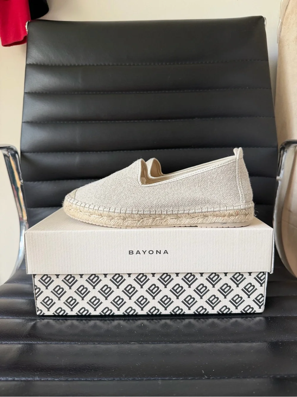 New Bayona Women's Espadrille Slip-On in Natural Beige